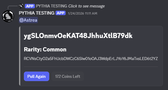 An example of the beta gacha roll interface.