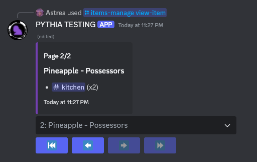 An example of /items-manage view-item with view_possessors.